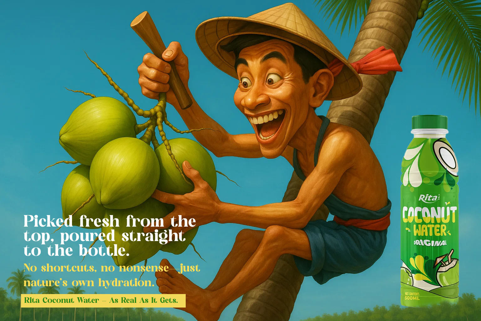 Reta cocunut water print Ad